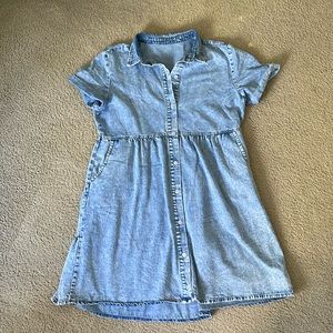 Denim Dress - cute for concerts, transitional wardrobes, and game day!